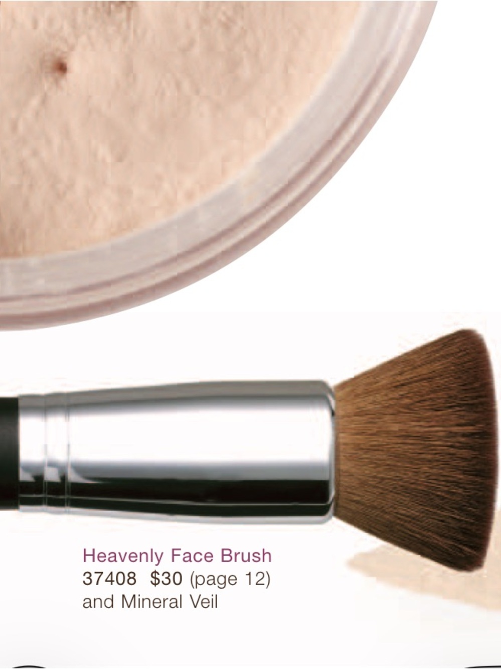 NOS BAREMINERALS I.D. BARE ESCENTUALS Heavenly Face Makeup Brush